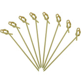 Minisland bamboo knot picks, 4.7 inch, ideal for elegant party appetizers