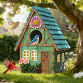 MINWOLF bird house cottage hanging adds decorative charm and invites bluebirds to nest.