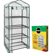 Miracle-Gro 4-Tier Mini Greenhouse frame offers sturdy year-round support.