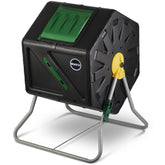 Miracle-Gro compost tumbler single-chamber for easy, continuous turning in the yard.