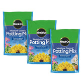 Miracle-Gro Moisture Control 3-pack bundle for easy container gardening with extended feeding.
