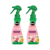 Miracle-Gro Orchid Mist bottle close-up showing instant feeding for indoor orchids