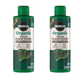 Miracle-Gro Organic Indoor Plant Food bottle pour for quick, even feeding of houseplants