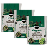 Miracle-Gro Organic Indoor Potting Mix 3-pack front packaging for easy indoor gardening