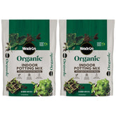 Miracle-Gro Organic Indoor Potting Mix bag front view for healthier container gardening.