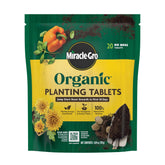 Miracle-Gro Organic Planting Tablets packaging ideal for organic transplant feeding