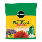 Miracle-Gro Water Soluble All Purpose Plant Food bag for versatile indoor and outdoor feeding that supports healthy growth.