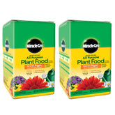Miracle-Gro water soluble all purpose plant food bottle accelerates indoor and outdoor feeding