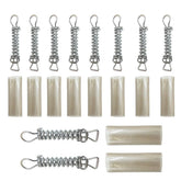 Mistcooling 8-inch stainless steel pool spring secures winter covers securely.
