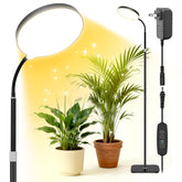 MistyJungle 20W full spectrum grow light base, sturdy and stable for tall plant setups.