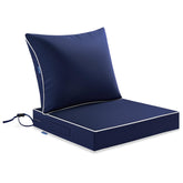 MIULEE navy outdoor seat cushion 24x24 for all-weather lounging