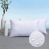 MIULEE outdoor pillow insert 12x20 front view for porch comfort and style