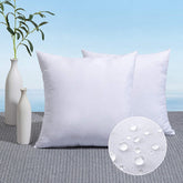 MIULEE outdoor pillow insert 18x18 front view, weather-ready for patio seating.