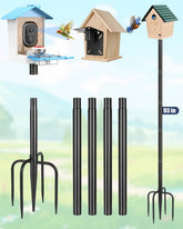 MIUVIBENI smart bird feeder pole stand 1inch post for sturdy outdoor mounting of feeders