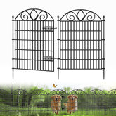 MIWEVRO no-dig tall garden fence panel for quick setup and tidy lawn borders.