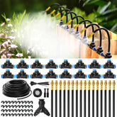 MIXC 100ft tubing layout for efficient garden irrigation across beds