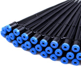 MIXC drip emitter fan-shape close-up with durable stake for reliable garden irrigation.
