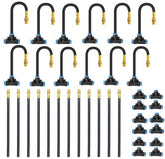 MIXC drip system nozzle with adjustable flow for versatile garden watering.