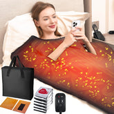 MIXC Infrared Sauna Blanket front view for convenient at-home detox and relaxation.