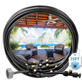 MIXC misters 75ft misting line for outdoor patios delivers broad cooling for hot days.
