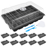 Mixc seedling trays with 40 cells offer clear seedling visibility for easy monitoring.