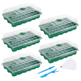 MIXC seed starter tray with 40 cells per tray, clear view for monitoring seedlings.