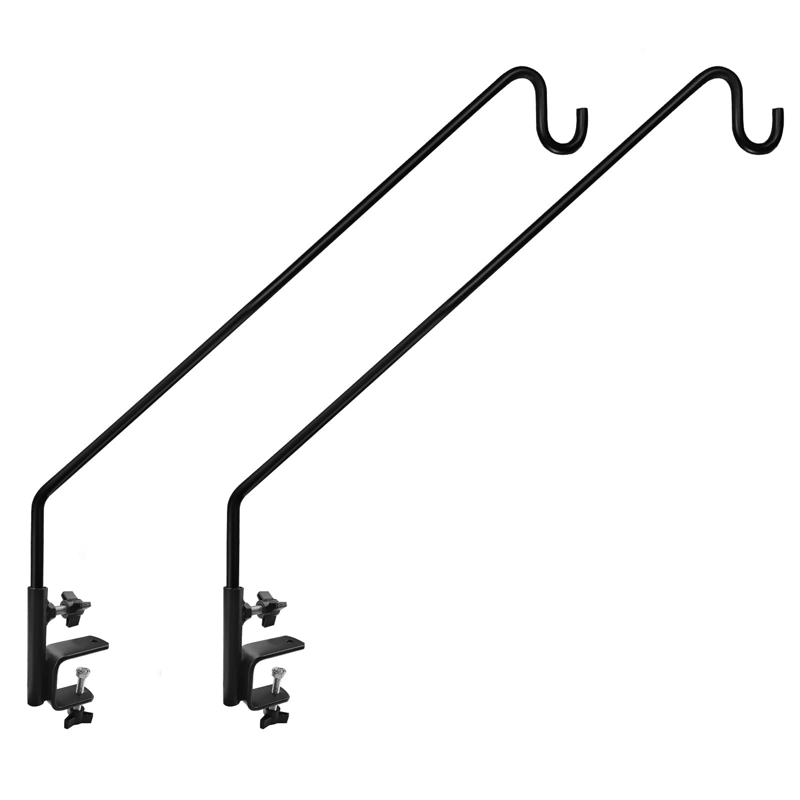 MIXXIDEA 2-pack deck hook with extended arm for bird feeders
