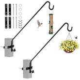 MIXXIDEA extended fence deck hook with 360-degree rotation for versatile hanging.