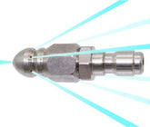 MIZORLIE sewer jetter nozzle in stainless steel for durable drain cleaning.