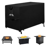 M JJYPET fire pit cover rectangular 48in fits 45-48 inch tables for outdoor protection.