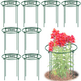MJZ 8-pack peony cages with grid top provide stable bloom support