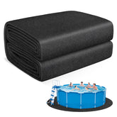 MJZ thickened pool pad, 15ft round, top view showing durable liner protection.