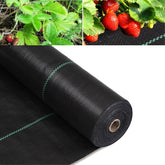 MLZPU weed barrier fabric 3ft x 100ft blocks weeds while allowing water flow.