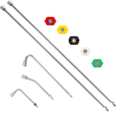MMINGLE extension wand 120-inch for extended reach and stable control.