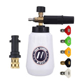 MMINGLE foam cannon bottle front view for easy car washing.