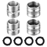 M MINGLE garden hose adapter with double-male ends for quick, secure connections.