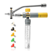 M MINGLE foam cannon with magnetic bottle mouth enables quick setup and splash-free use.