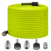 M MINGLE pressure washer hose 50 ft, durable and easy to reel.