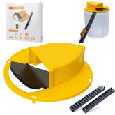 MociMoci mouse trap bucket lid demonstrates a durable, reusable design for safe rodent control.