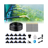 MOCOBER drip irrigation 65ft tube for even garden watering.