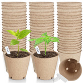 ModaSin 65-pcs organic peat pots bundle for indoor seed starting
