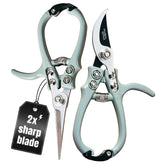 Modern Sprout hand pruners and shears set in Sage finish for precise cuts.