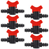Moicstiy drip valve pack, top view, ideal for compact garden irrigation setups.