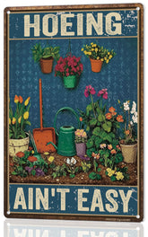 MOLESS Funny Garden Sign front view, durable outdoor decor for gardens.
