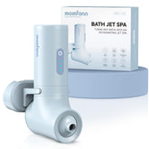 MOMFANN bath jets tub setup showing cordless installation for spa-like baths.