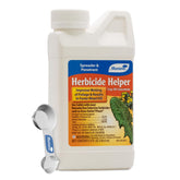 Monterey Herbicide Helper bottle pour demonstrates even coverage for faster weed control.
