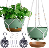 Montresor self-watering hanging planter 10-inch setup improves moisture management