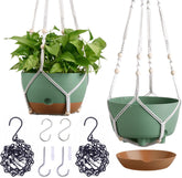 Montresor self-watering hanging pot 8-inch front view for hands-off plant care