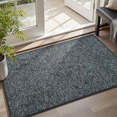 MontVoo door mat absorbs moisture and traps dirt at entry
