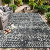 MontVoo outdoor rug waterproof 6x9 in grey for quick dry and durable outdoor use